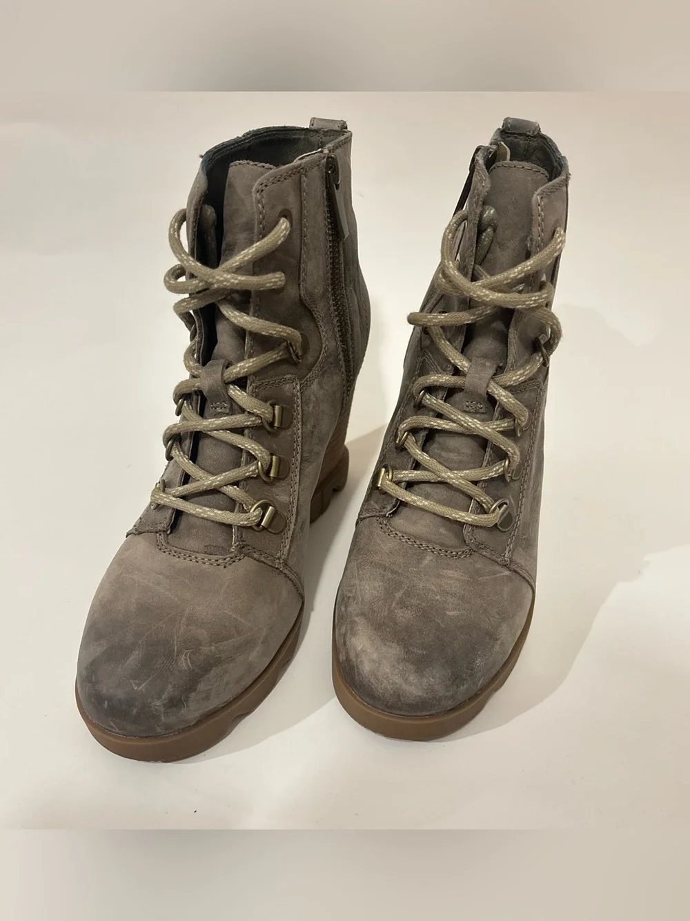 Sorel Joan uptown lace wedge Taupe